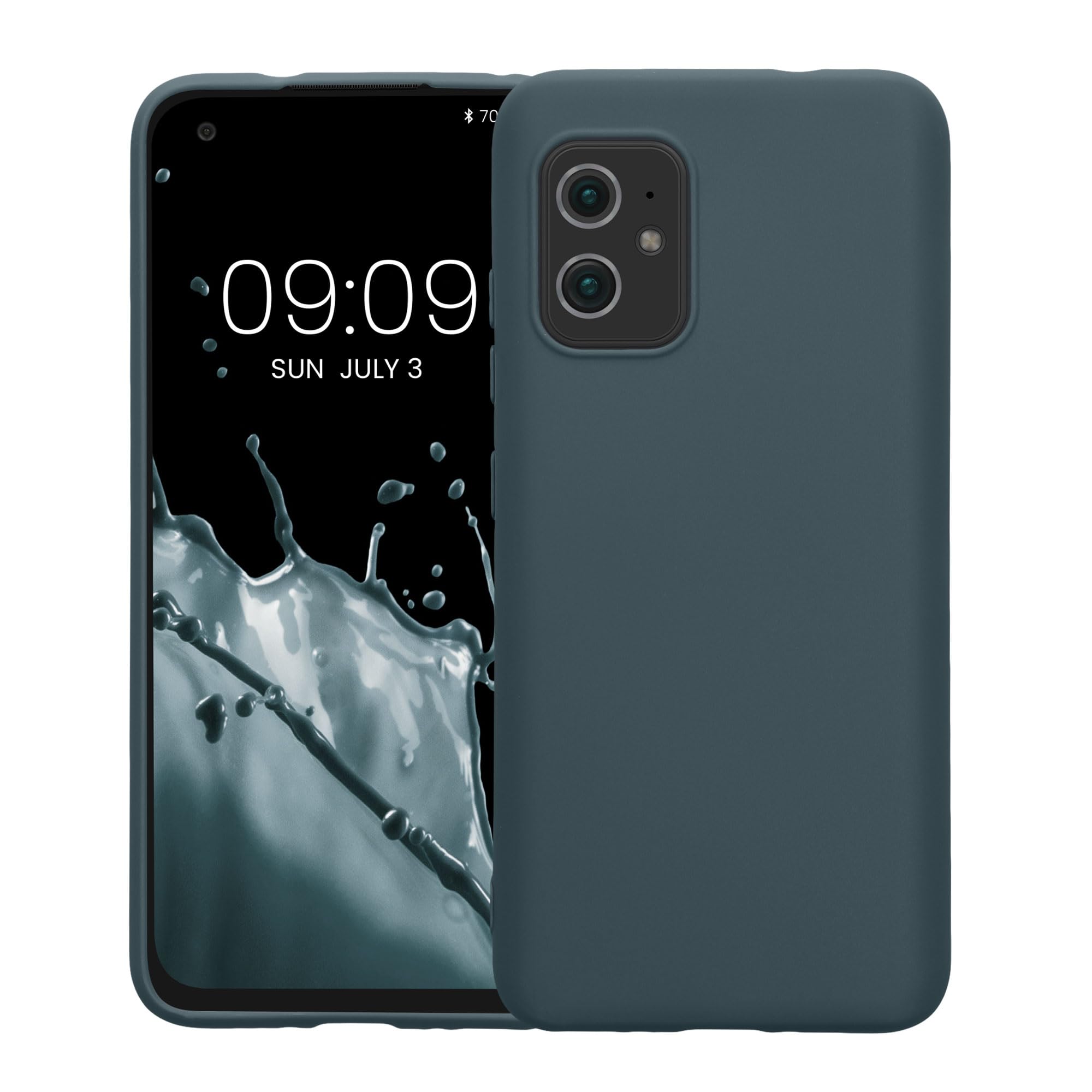 kwmobile Custodia Compatibile con ASUS Zenfone 8 Cover - Back Case per Smartphone in Silicone TPU - Protezione Gommata - menta freddo