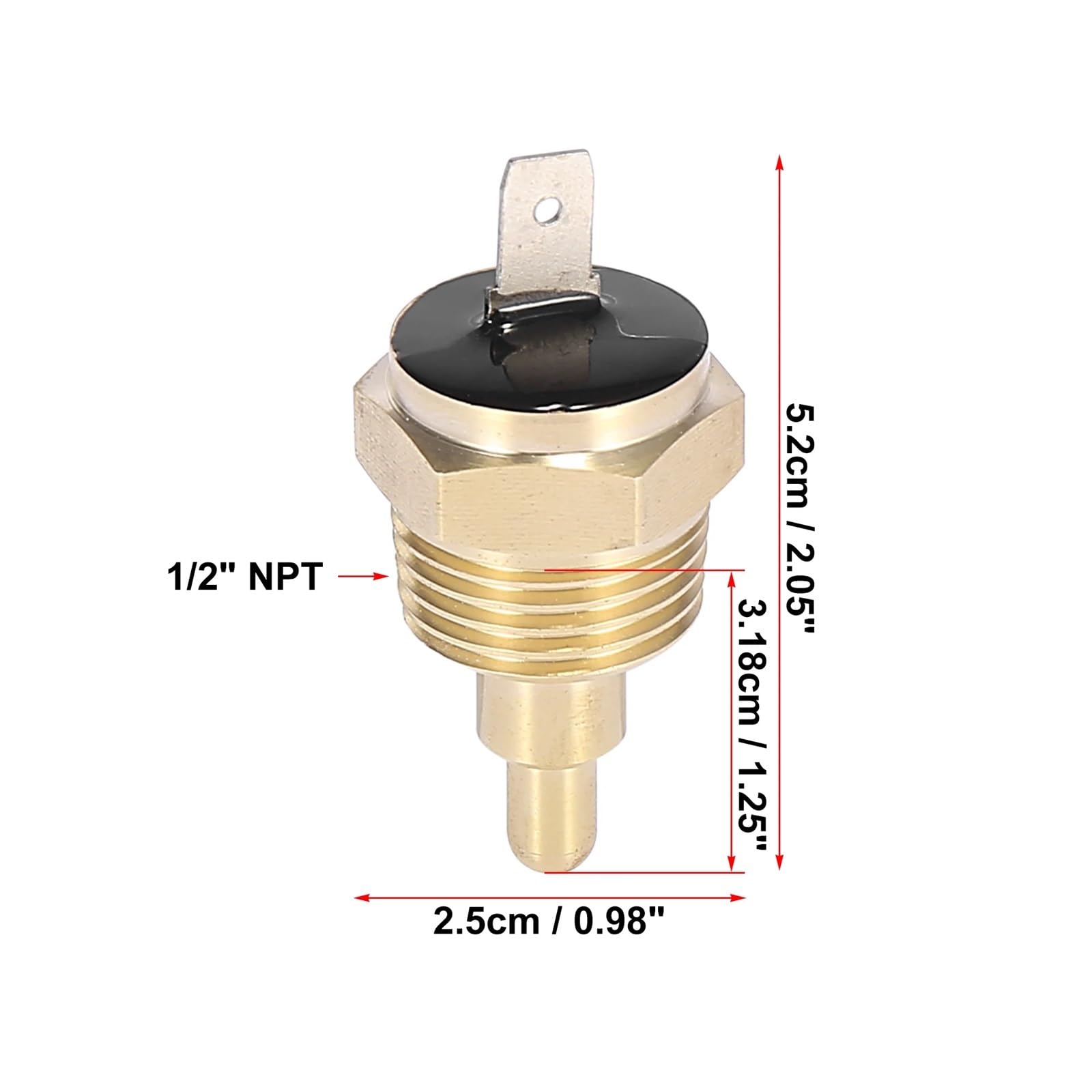 Universal Auto Kühler Fan Temperatur Sensor Schalter Teile Autos Ersatzteile Sensoren Zubehör Motor Thermostat Sensor Thermostat(175-190 Degree)