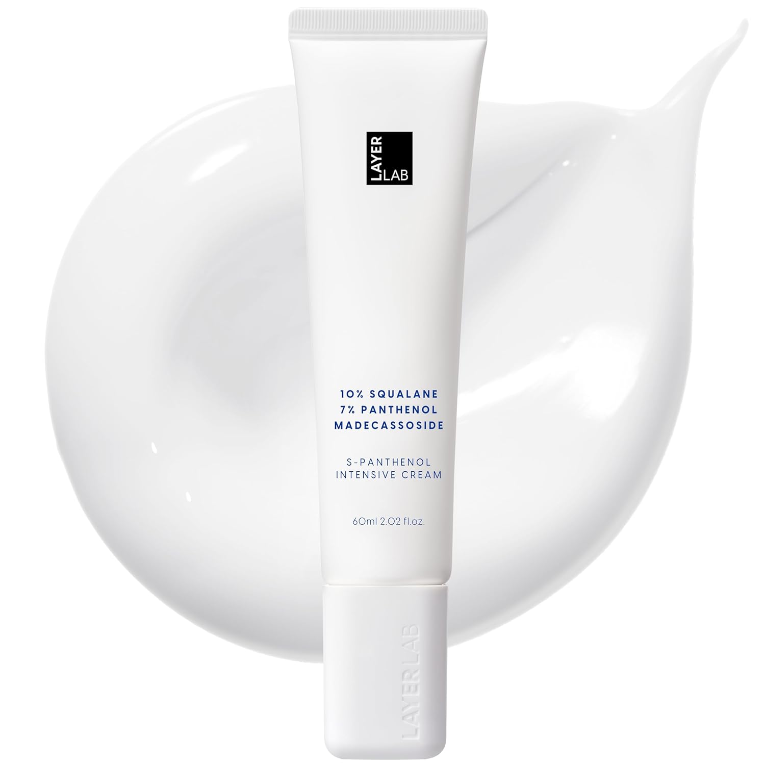 LAYERLAB S-Panthenol Intensive Facial Moisturizer, 7% Panthenol & 10% Squalane for Dry, Sensitive Skin, Moisture Barrier Support & Visibly Calms Redness, Korean Skincare Face Cream 60ml, 2.02fl oz.