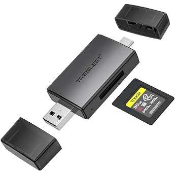 CFexpress ILCE-1 ILCE-7M3, FX3, FX6, A7m4 Type-A Card Reader, Type-A, Type-C OTG Compatible, 2-in-1, USB 3.2, 10 GB, Large Capacity Card, Compatible with Android Smartphones, Tablets, MacBooks