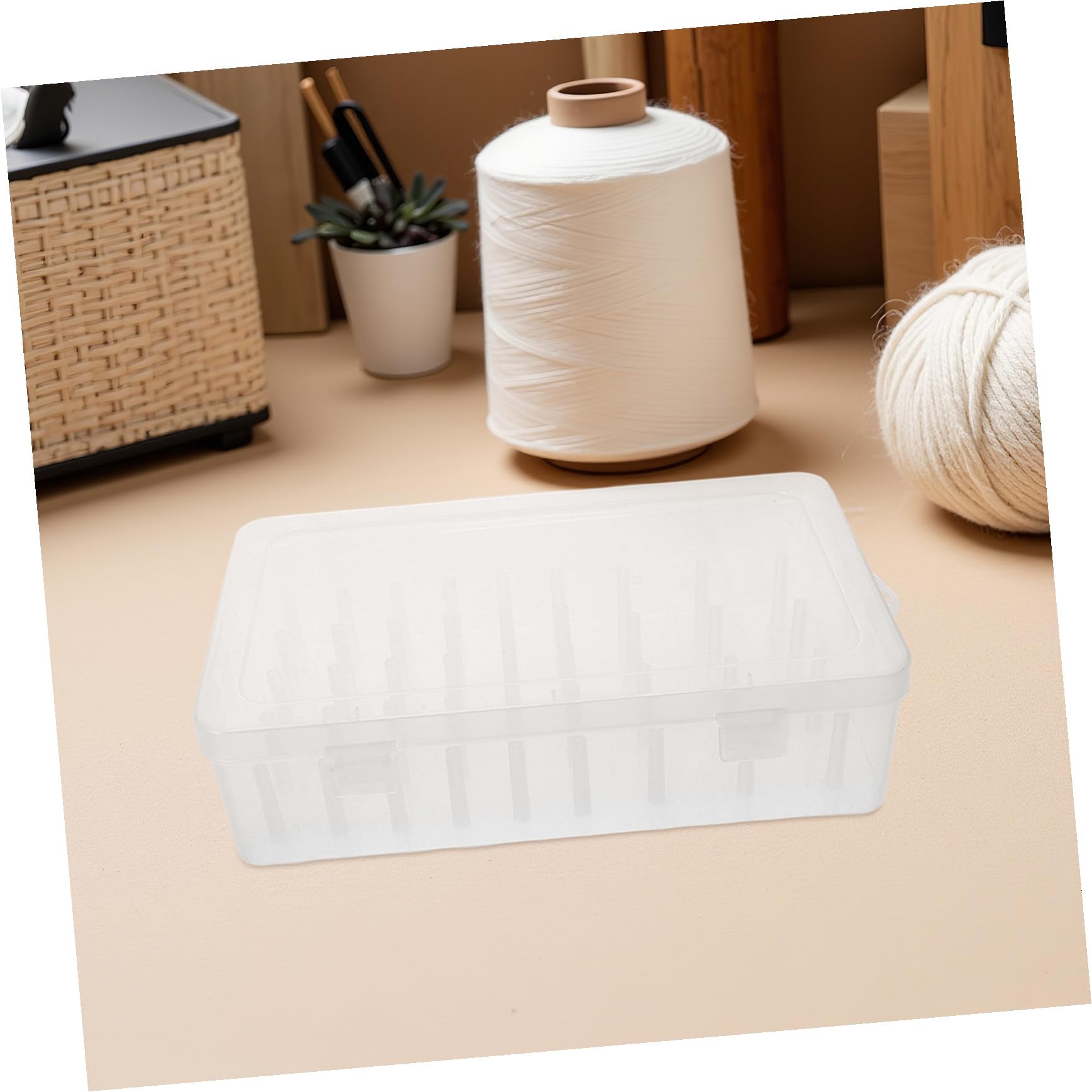 ORFOFE 3 piezas Caja Organizadora de Hilos de Coser Multifuncional Almacenamiento Compacto para y Suministros para Proyectos DIY y Costura Casa