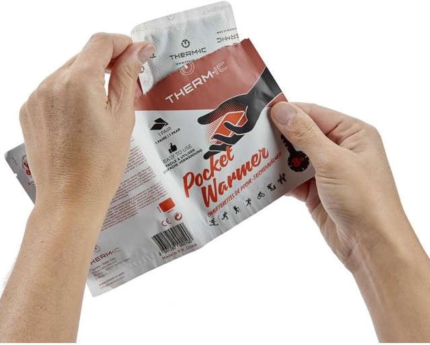 THERM-IC Warmer Pocket 20PR - Compact Ultra-Thin Easy-to-Use Reversible Non-Sticky Single-Use Outdoor Cold Weather Pocket/Glove Warmers, Box of 20