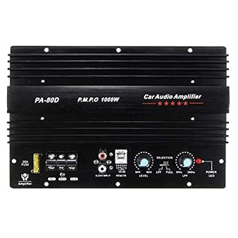 12V 1000W Car Audio High Power Amplifier Amp Board Powerful Subwoofer Amp PA-80D