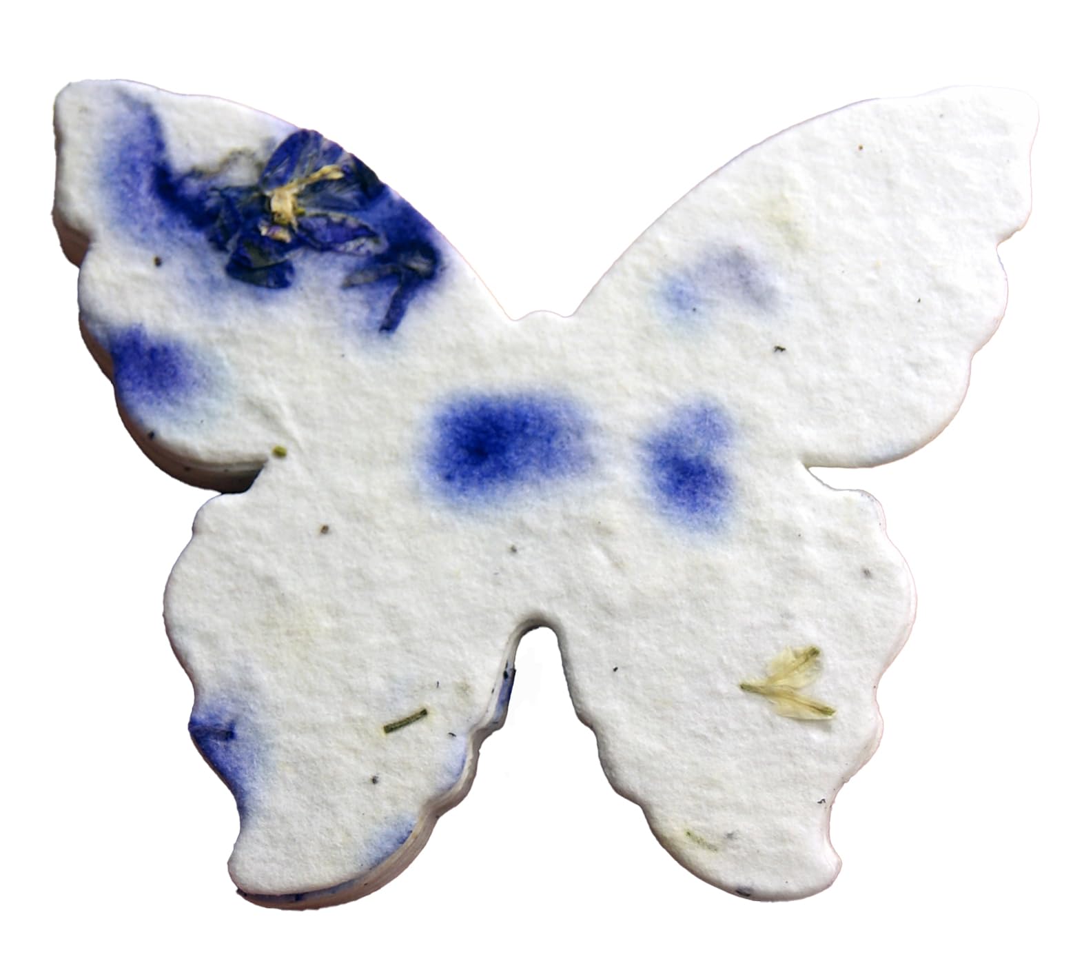 Of The EarthHandmade Paper - Wildflower Seed Paper Butterfly Shape - Large 3" - Set of 24 (04s Purple Petal)