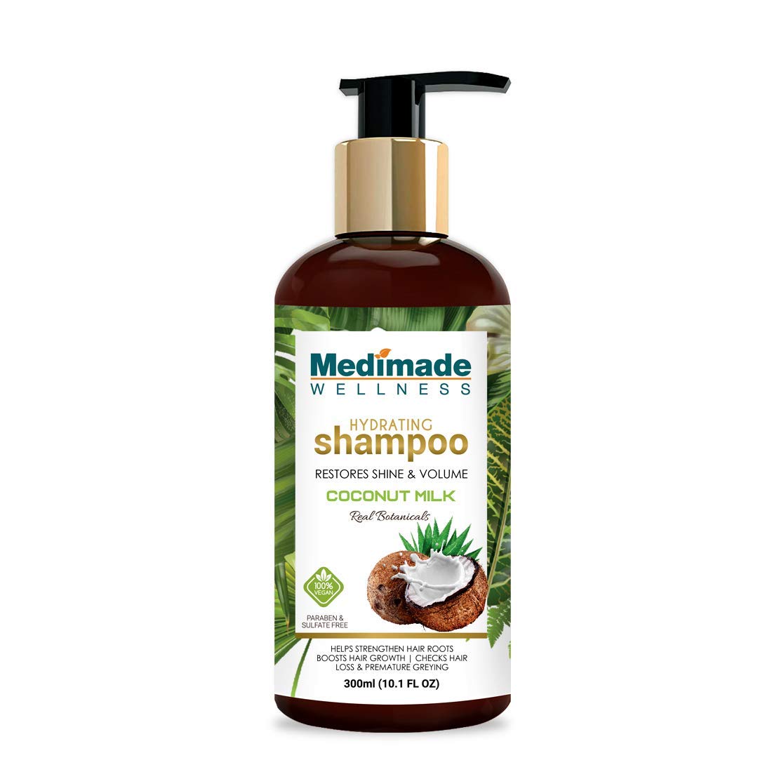 Medimade Coconut Milk Shampoo For Men And Women For Hydration