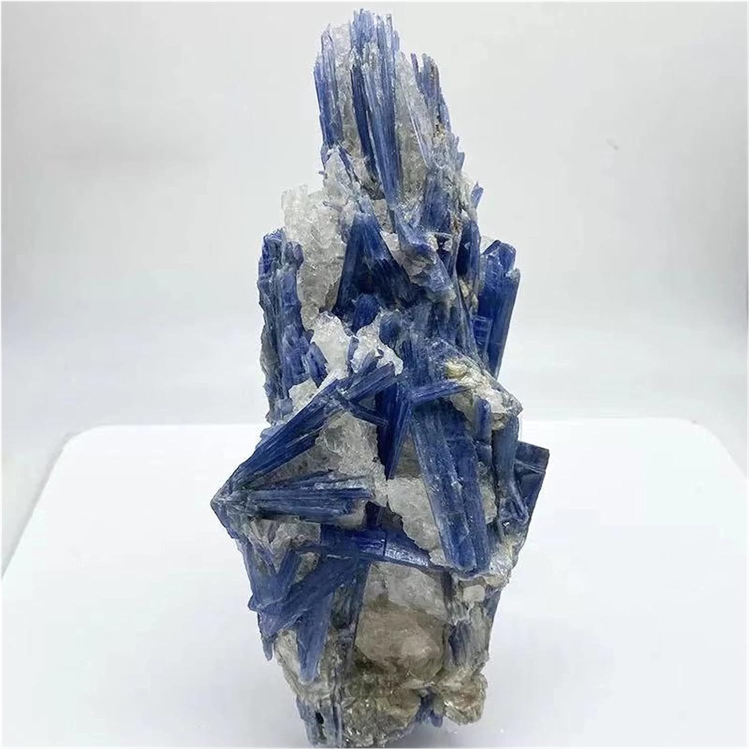 FIDEMM Natural Crystal Rough 1PC 150G-330G Natural Raw Cyanite Quartz Crystal Cluster Blue kyanite Rough Stone for Decoration