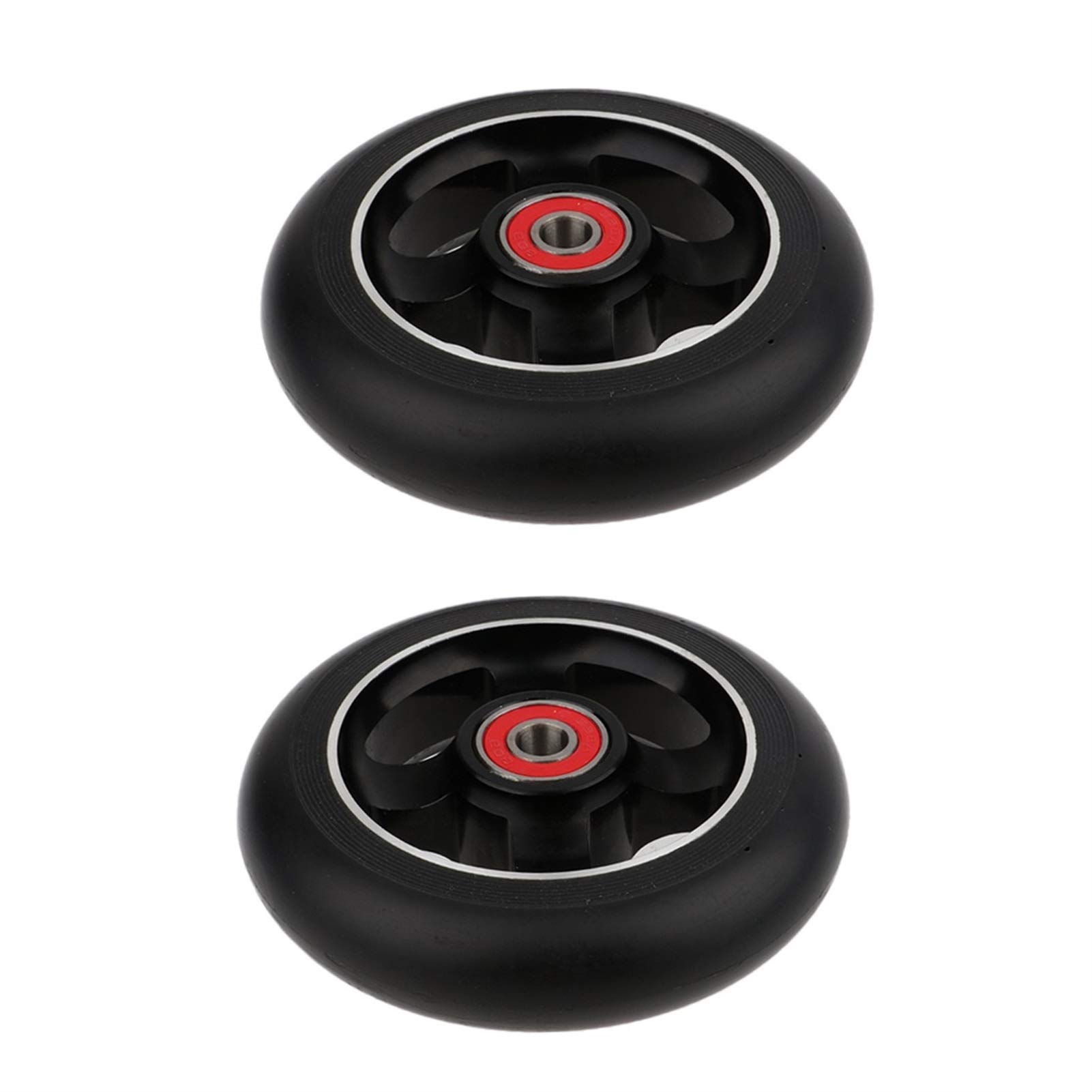Ruedas de Scooter Freestyle,Ruedas de Scooter 2PCS Reemplazo de 100 mm Push/Kick/Stunt Scooter Ruedas Reemplazos con rodamientos Amplías Bujes Scooter Piezas Accesorios
