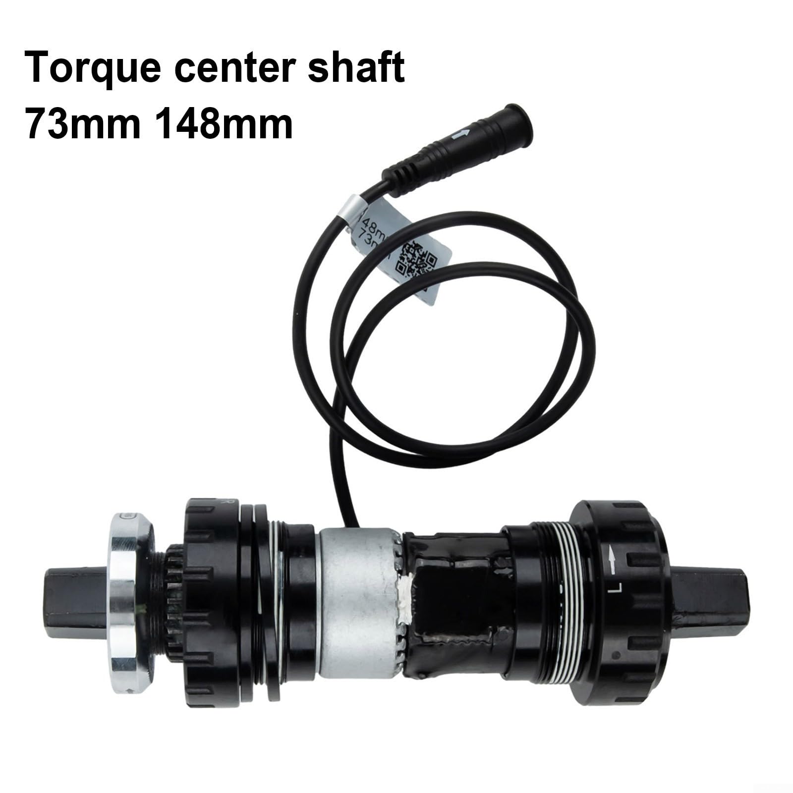 1: Drehmomentsensor für Bafang-Antriebsmotor, 73 mm Tretlager-Stahlachse mit 6-poligem Kabel, Ersatzteil für Elektrofahrräder