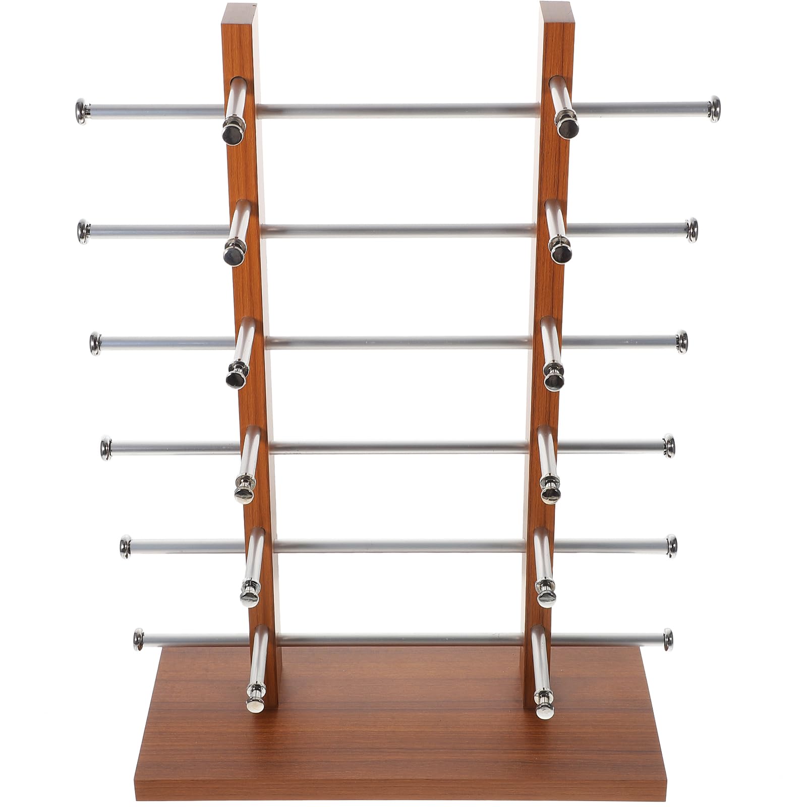 Vintage zur Stilvollen Aufbewahrung mit Holzmaserung Spanplatte Sonnenbrillenständer und Mobiler Brillenorganizer für Sonnenbrillen und Skibrillen im Geschäft