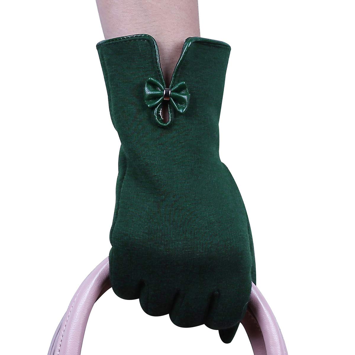 T-GOTING Womens Winter Touch Screen Gloves Warm Fleece Lining Driving Texting Gloves