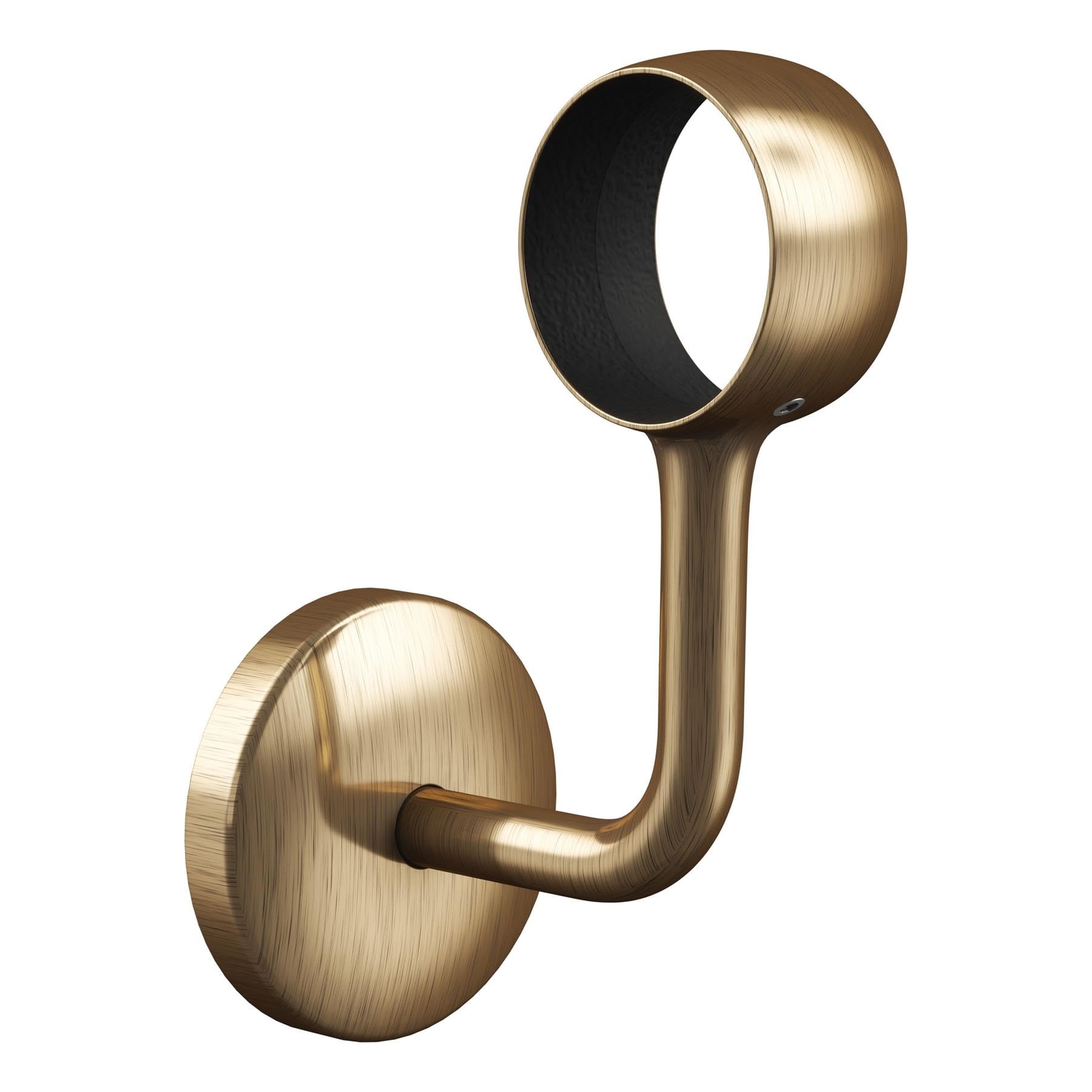Rothley Antique Brass Stair Handrail Wall Bracket - 40mm