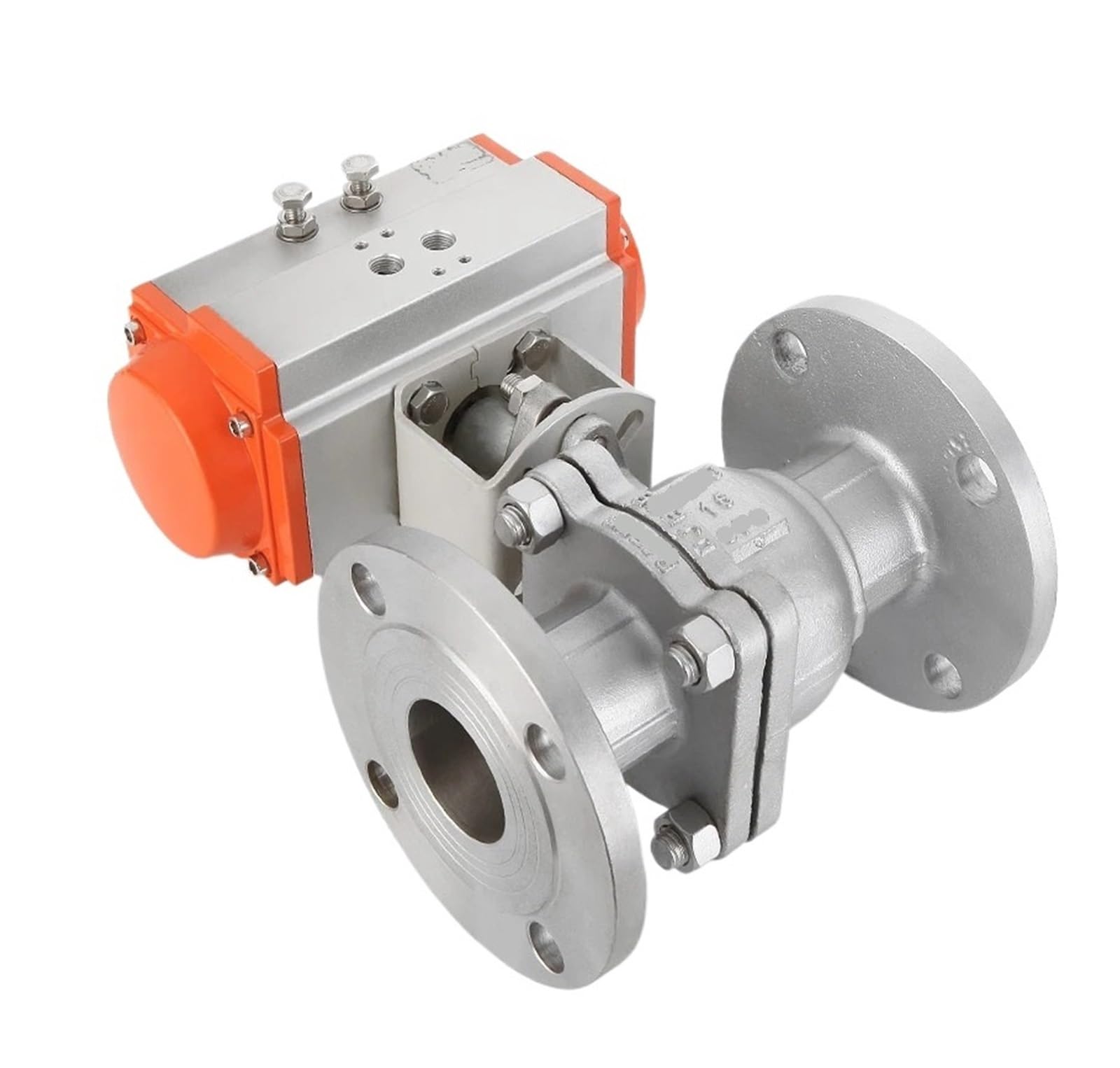 Vanne à bille à bride pneumatique 1/4"-1" acier inoxydable double effet pour vapeur