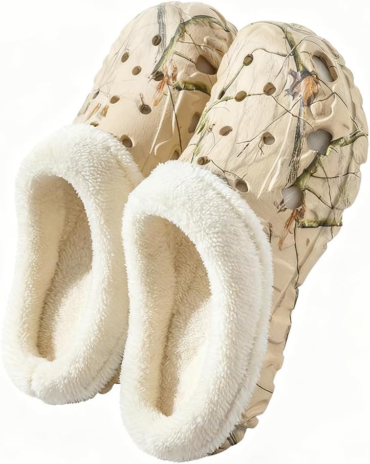 MGGMOKAY Unisex Lined Clogs Winter Garden Shoes Warm Clogs Slippers - Image 3
