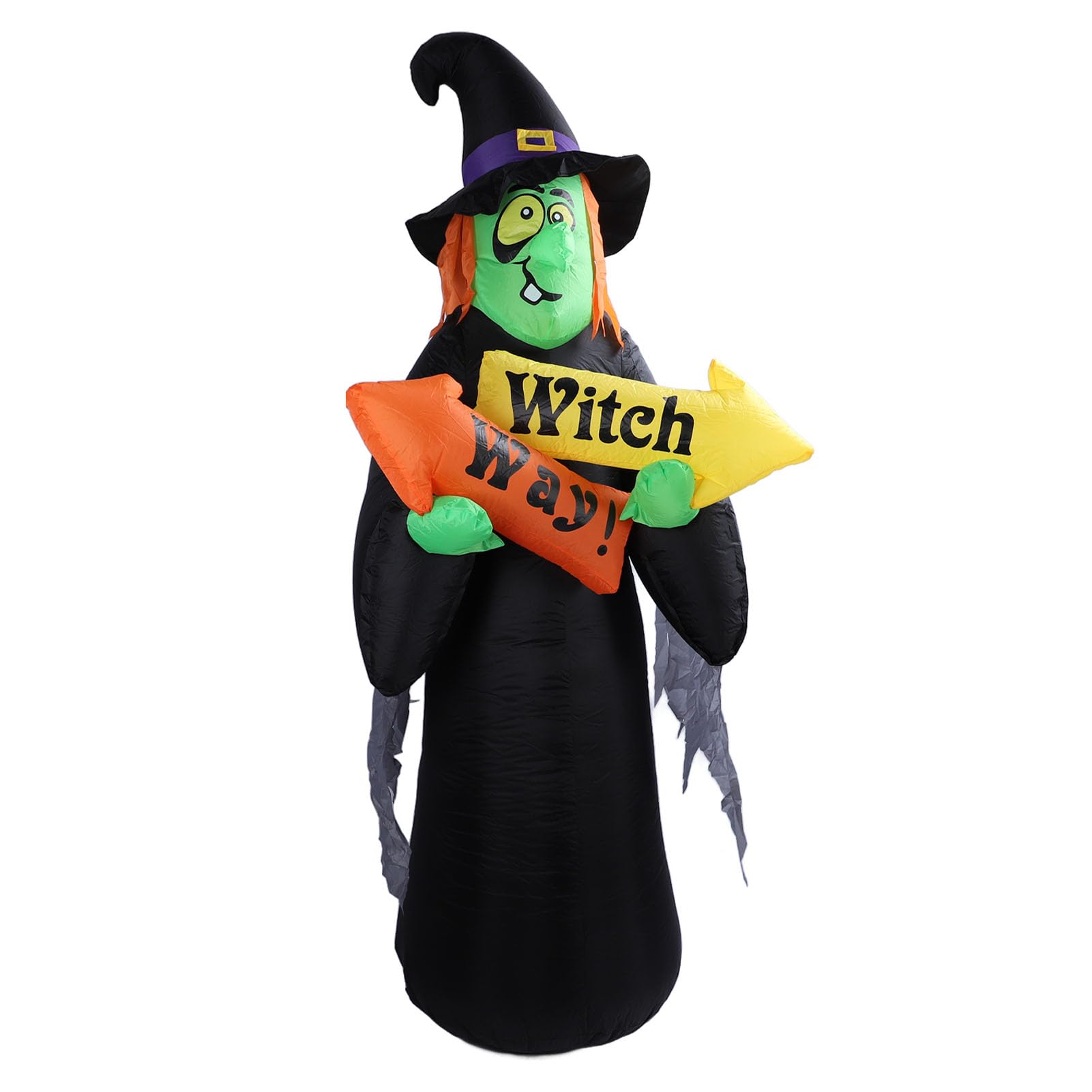 Strega Gonfiabile di Halloween da 4,43 Piedi, Decorazione (Spina
