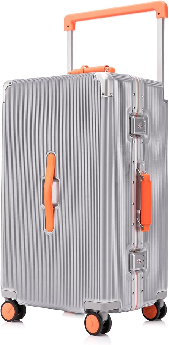 Apelila 28” Wide Handle Hardshell Spinner Luggage,big luggage suitcase 116L Large Capacity with 360° Silent Wheels,TSA Lock & Aluminum Corner Guards,Lightweight PC+ABS for International Travel