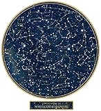 24' Constellation Night Sky Stars Wall Decal, Space, Science Decals, Removable Reusable Poster, Sky Decal, Northern Hemisphere