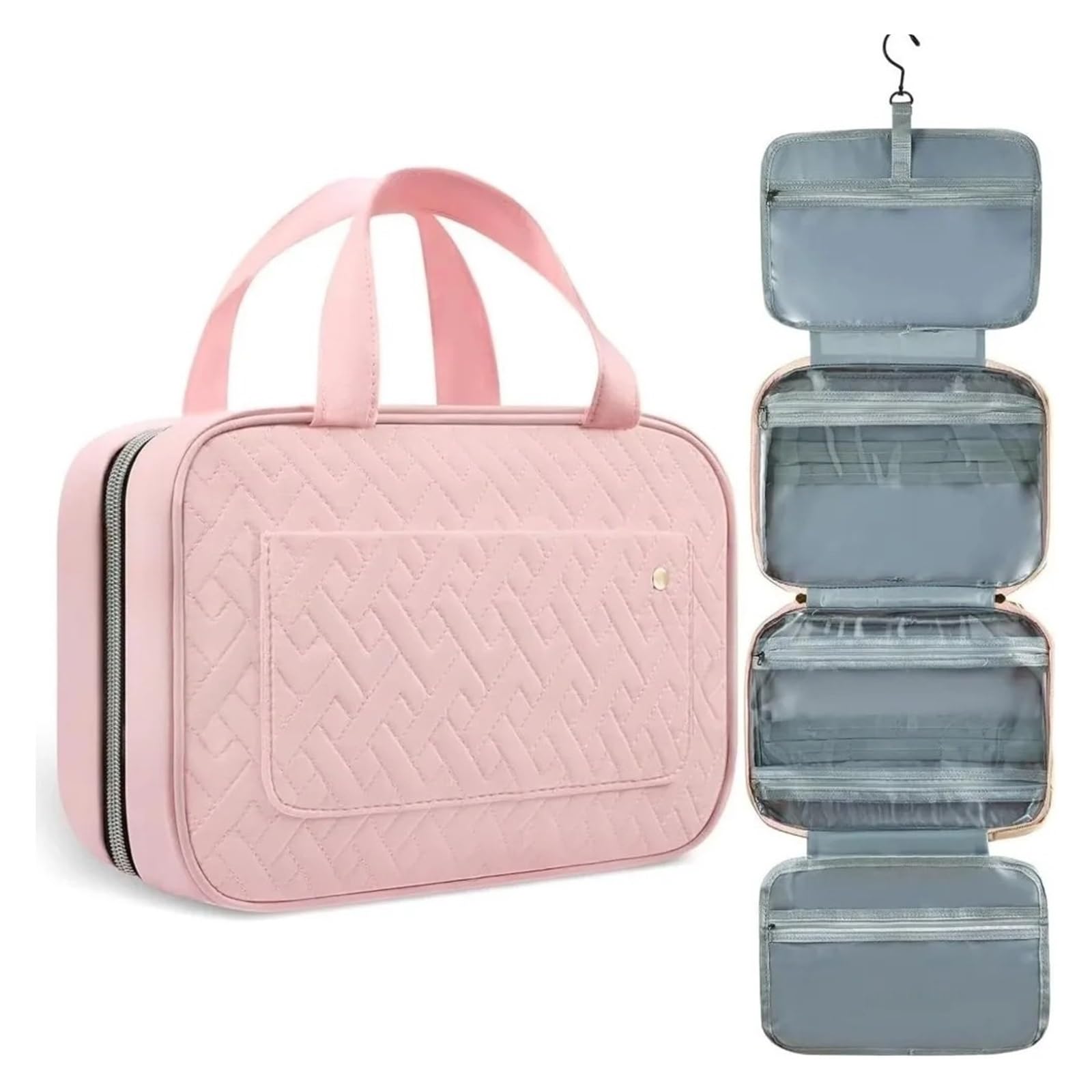 Bolsa Maquillaje Bolsa de Maquillaje Plegable Impermeable de Gran Capacidad Bolsa for Kit de Belleza Bolso cosmético Colgante