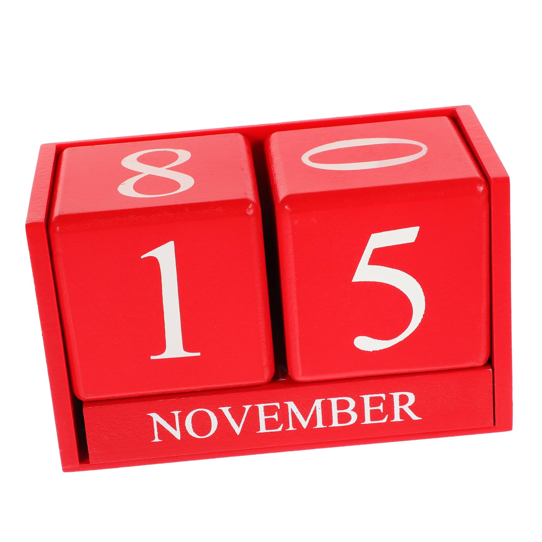 SEWACC 2 Calendarios Perpetuos De Madera Decoración De Oficina Calendario De Escritorio Calendario De Bloque Para Escritorio Decoración Del Hogar Decorar Calendario De Mesa Decorativo