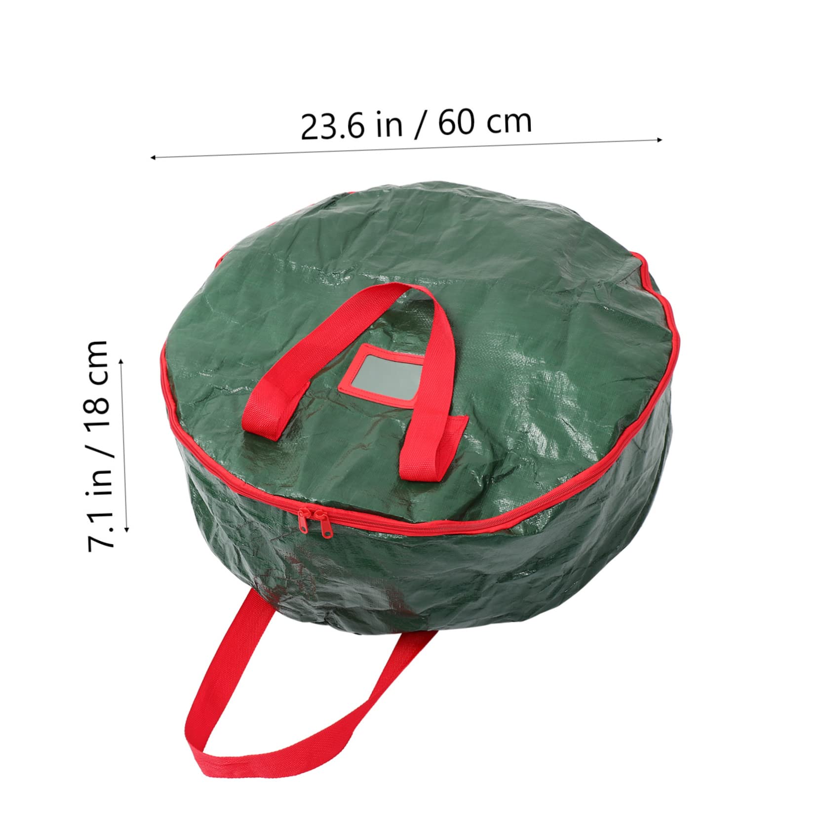 Garneck 1pc Premium Wreath Storage Bag Round Design for Holiday Decor Pe Material for Wreaths Bells and Garland Storage