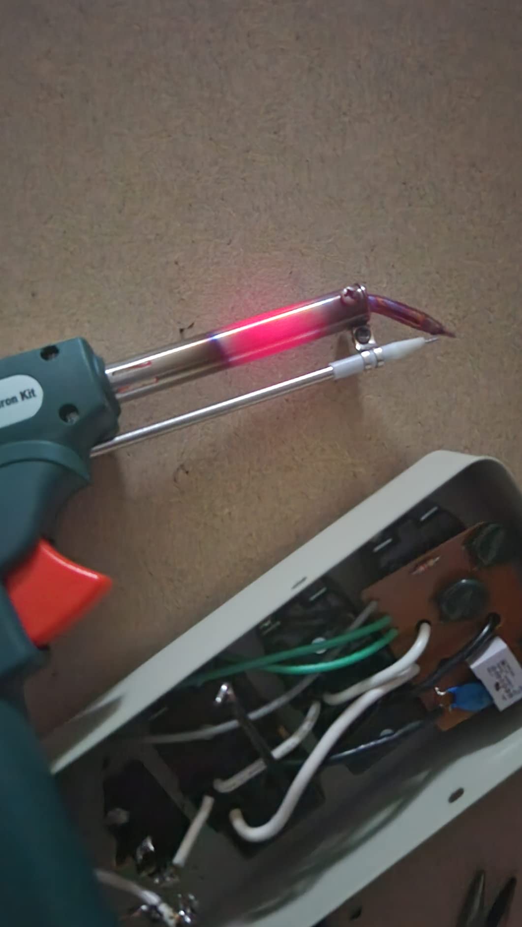 5/mo Finance Saker Soldering Iron Kit,60W 110V Corded Electric Welding Gun with Welding Wire