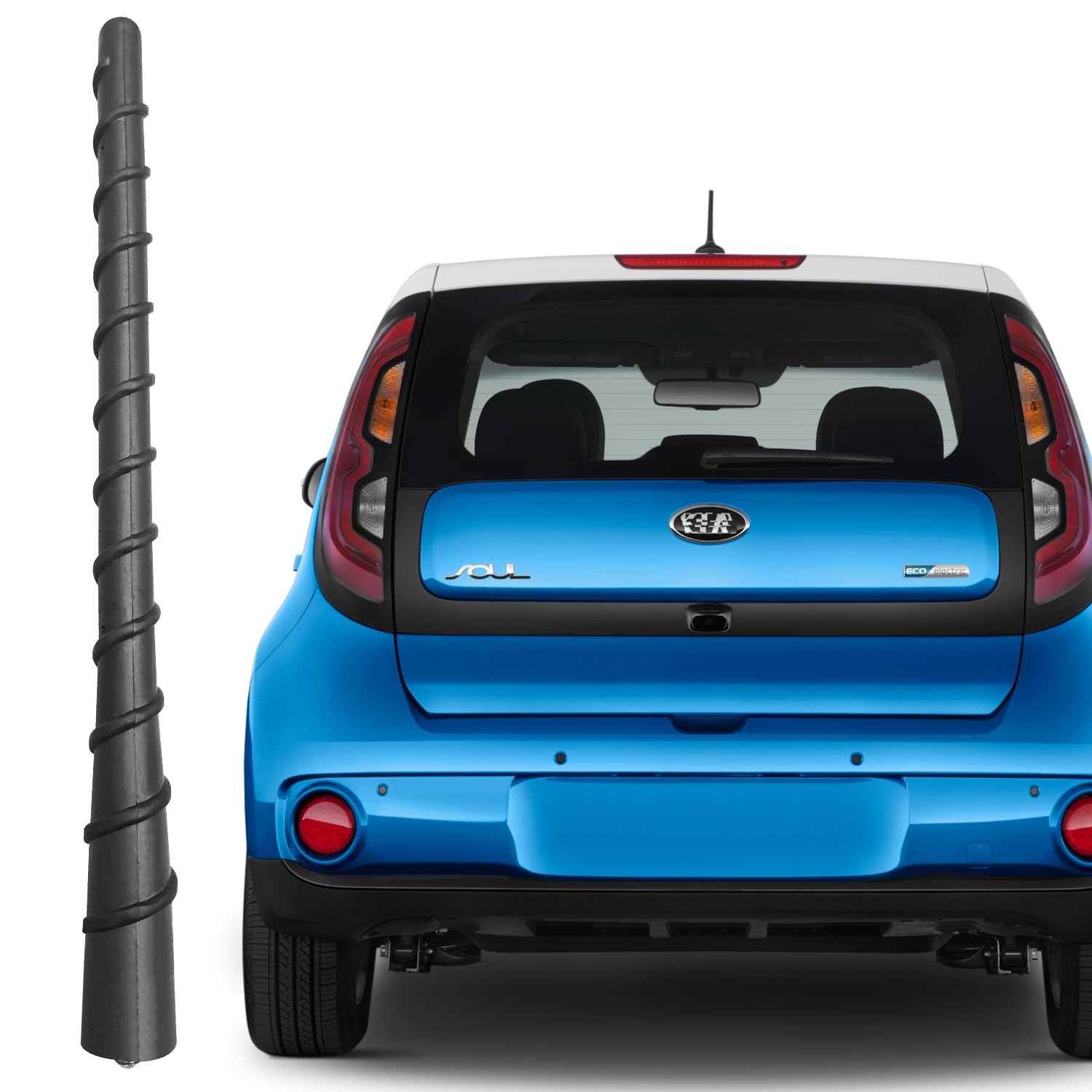 AntennaMastsRus 4" Black Aluminum Antenna - Compatible With 2010-2019 Kia Soul, Made In USA - View #6