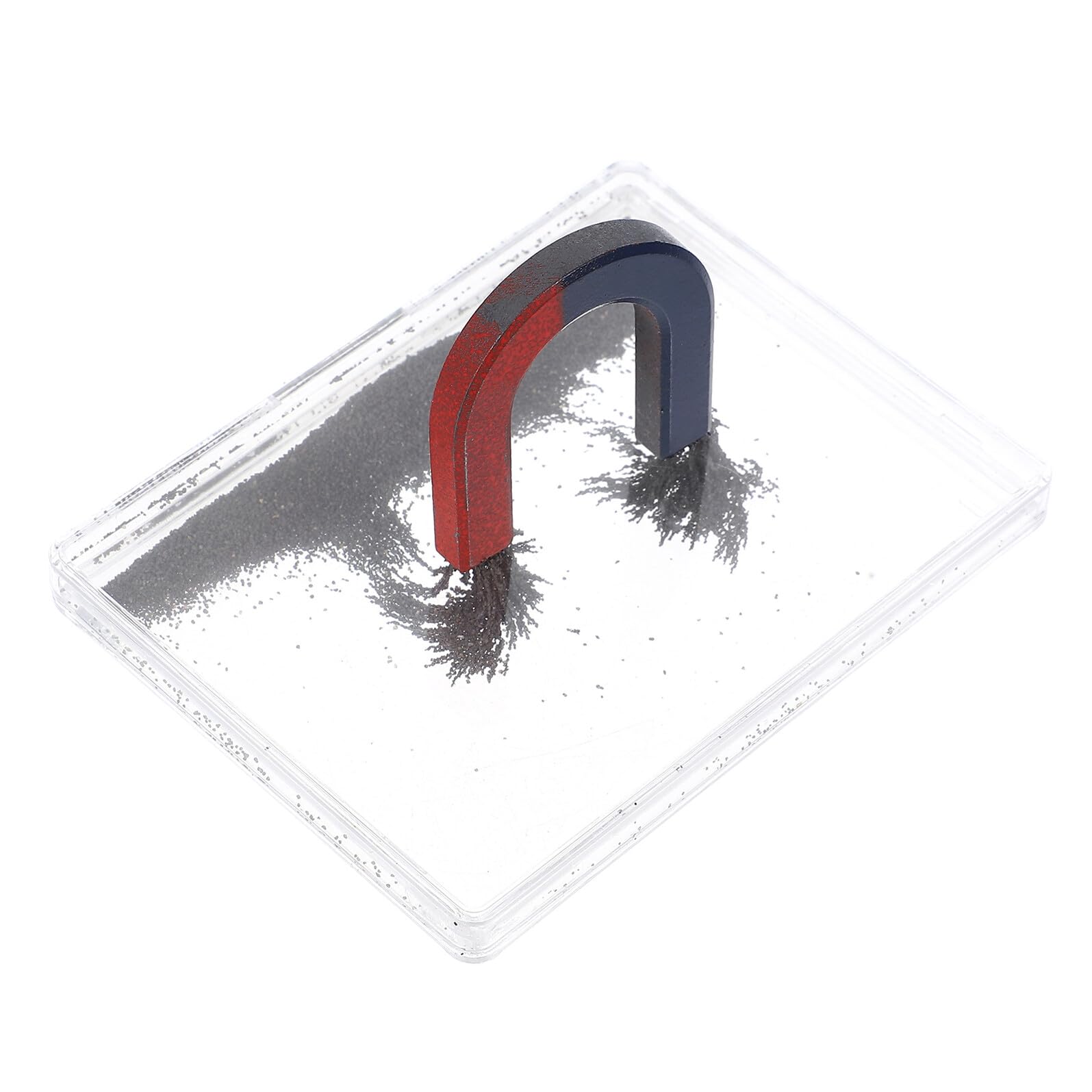 Boîte à Poudre de Fer Magnétique pour Instruments de Physique Simulation Précise Du Champ Magnétique Outil Pédagogique pour Expériences Électromagnétiques Scolaires
