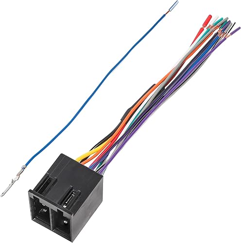 RED WOLF Arnés de cableado de radio de automóvil, adaptador de conector ISO, resistencias integradas protegen la batería de los vehículos para