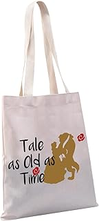 Beaty Beast Story Inspired Cosmetic Bag Belle Gift Idea for Fans Tale as Old as Time Fairy Tale Toiletry (Tale as Old tote)