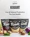 Cleveland Kitchen Roasted Garlic Kraut - Fresh & Crunchy Sauerkraut, Lightly Fermented Vegetables Seasoned with Roasted Garlic, Live & Natural Probiotics, 16 oz
