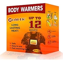 WORLD-BIO Body Warmers for Cold Weather, Heat Warmer Patch Disposable with Adhesive Backing Gives Hours Warm - 12/20/32/40 Packs, Hand Warmers Long Lasting Safe Natural Odorless