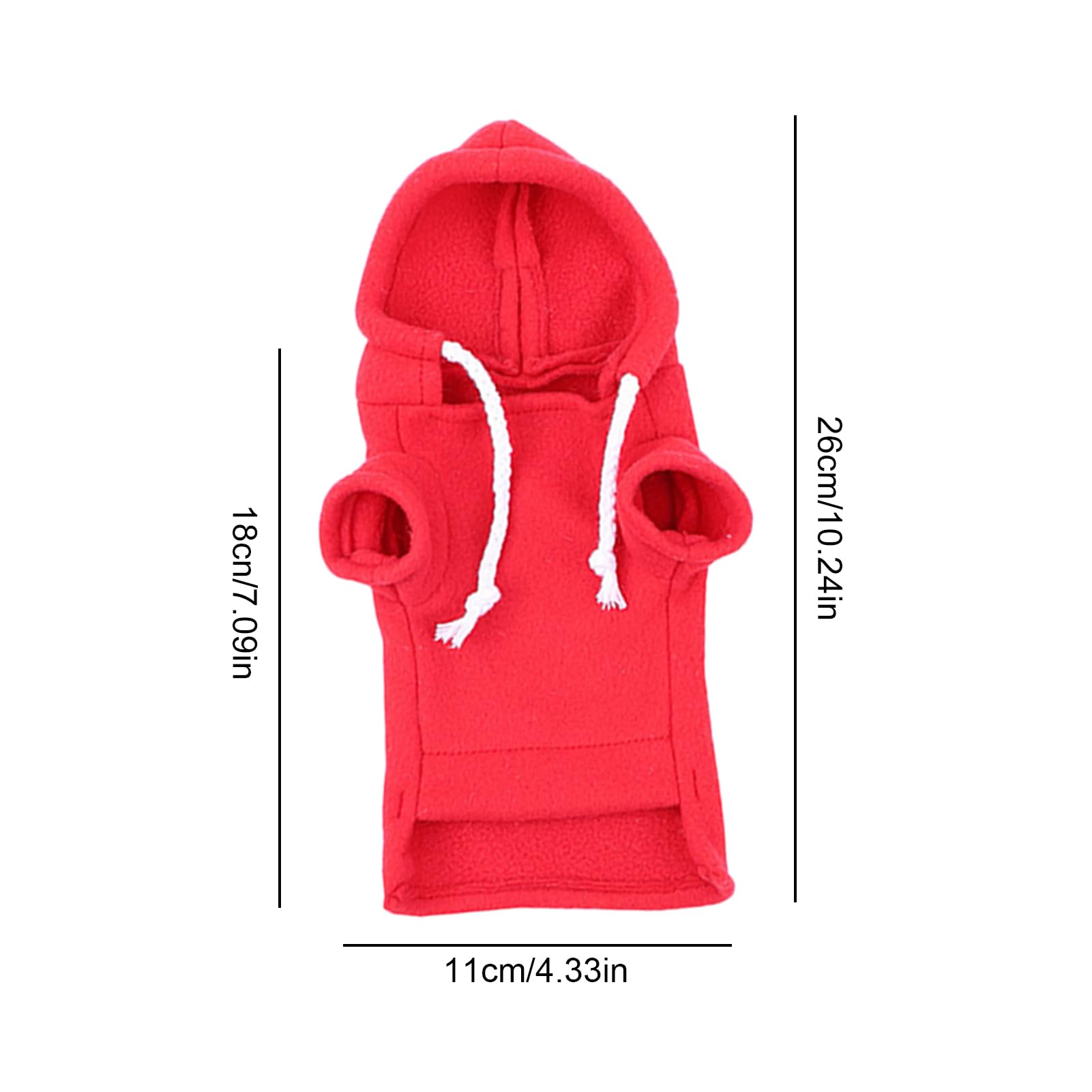 Sweat-shirt Chaud Pour Furet, Hamster, Lapin - Petit Pull à Capuche Avec Cordon, Taille S Et M