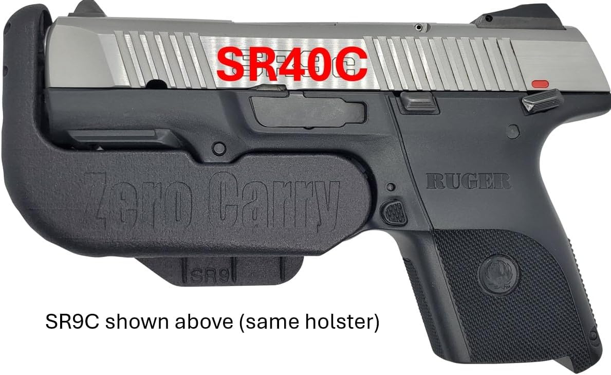 Fits Ruger SR40C Zero Carry Elite IWB Holster 4 Concealed Carry. Invisible, Comfortable, & Secure. Lightweight & no Added Bulk