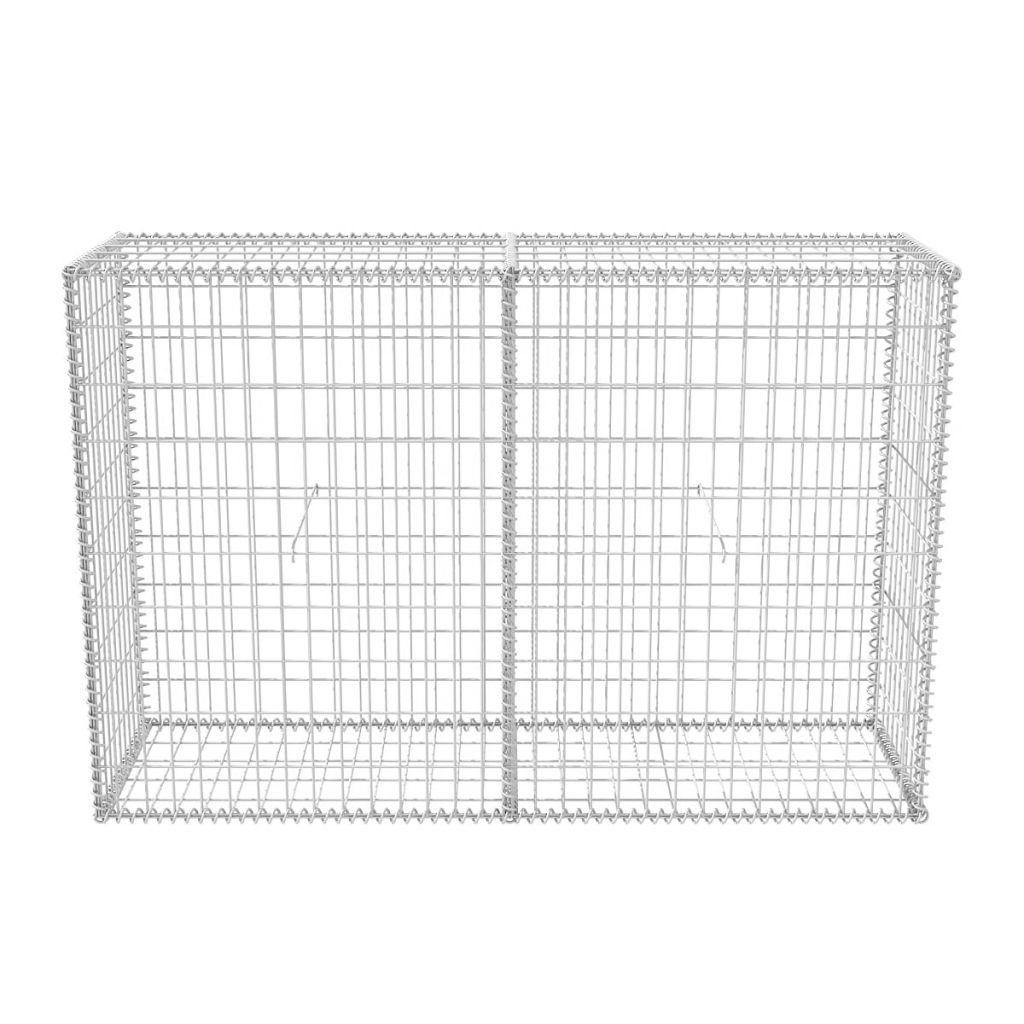 Festnight Gabione U-Form Aus Stahl – Steinkorb Für Garten & Landschaftsbau, 160x20x150 Cm, Verzinkt & Witterungsbeständig