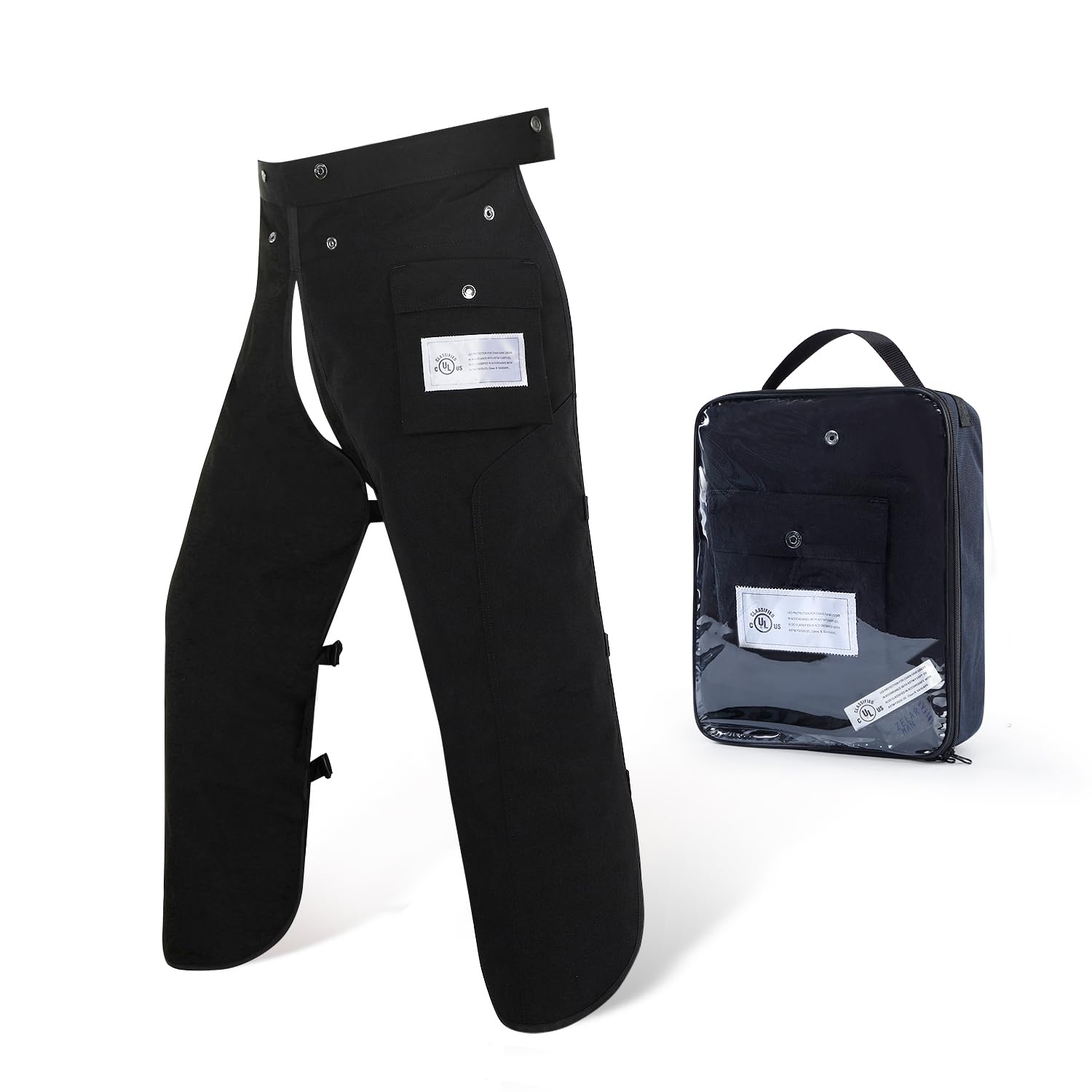 Chainsaw Chaps Apron 8-Layer Wrap for Men/Women Loggers Forest Workers Protective Chain Saw Pants Adjustable