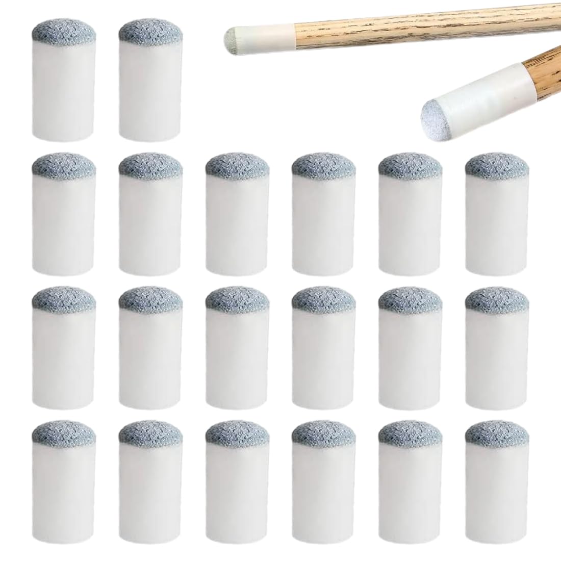 20 Puntali Per Stecca Da Biliardo 13mm - Ricambio In Pelle E Plastica Per Appassionati - Foto 10