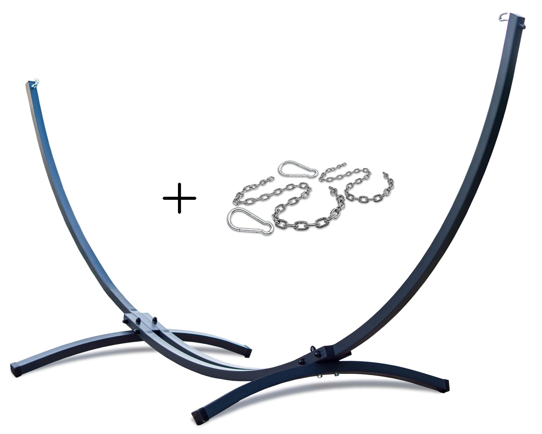 Support pour Hamac 2 Personnes avec Kit de Suspension Double Jardin Intérieur Extérieur
