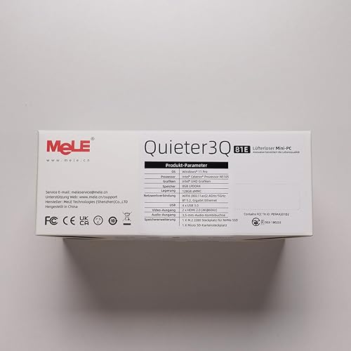 Miniatura 8 de MeLE Overclock3C Mini PC con Windows 11 Pro Micro PC Celeron N5095 (4C4T, hasta 2.9 Ghz, TDP 15W) 8 GB DDR4 256 GB ROM computadora de escritorio