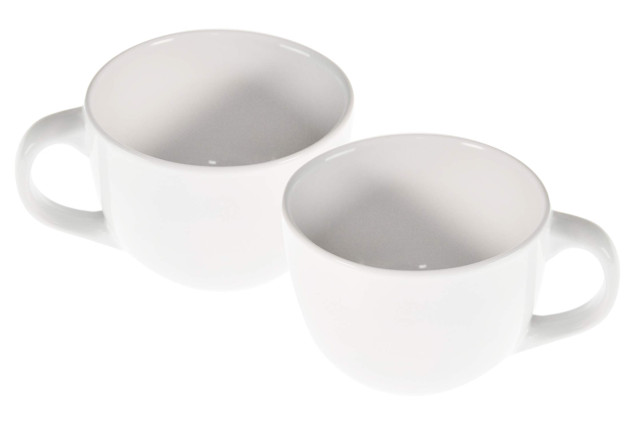 Amazon.com | Home-X White Soup Mug, Bowl with Handle, Dinnerware