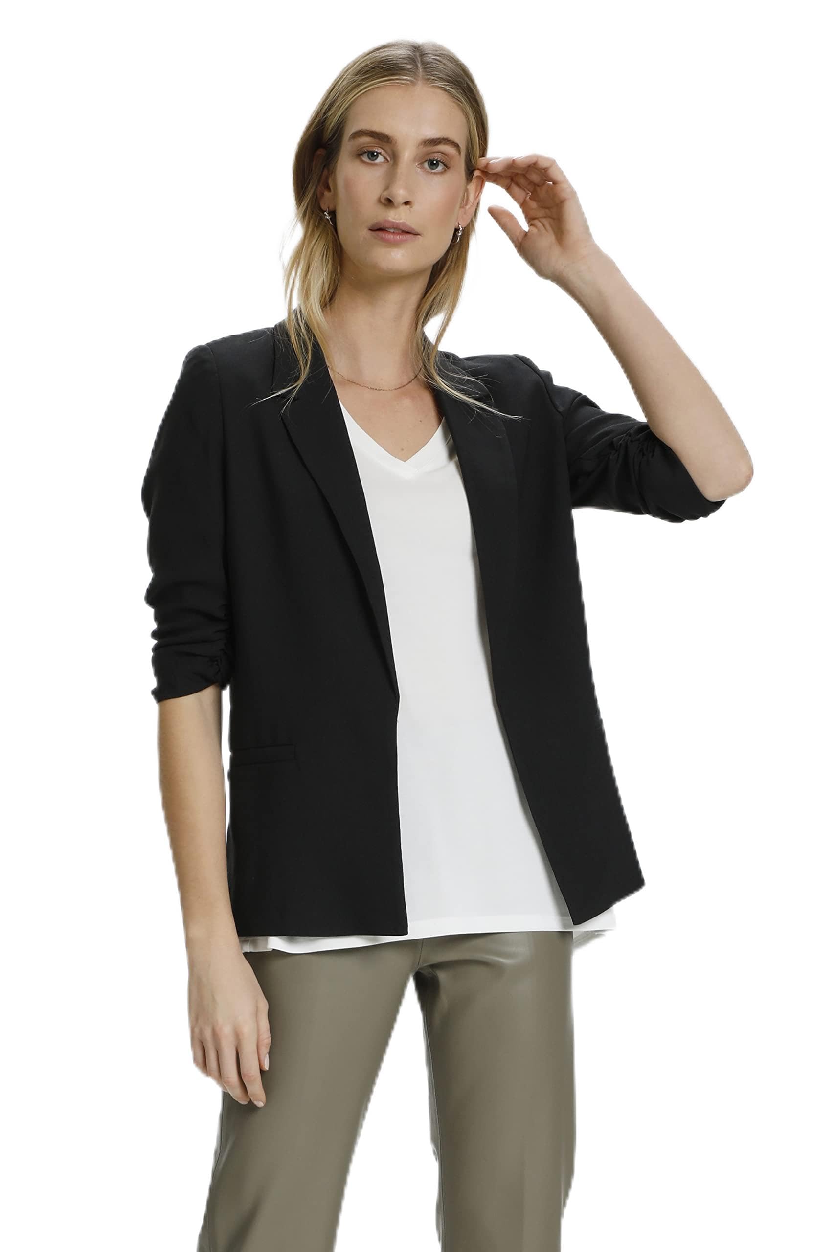 Soaked In Luxury Women's Slshirley Blazer Casual, Black, XXL