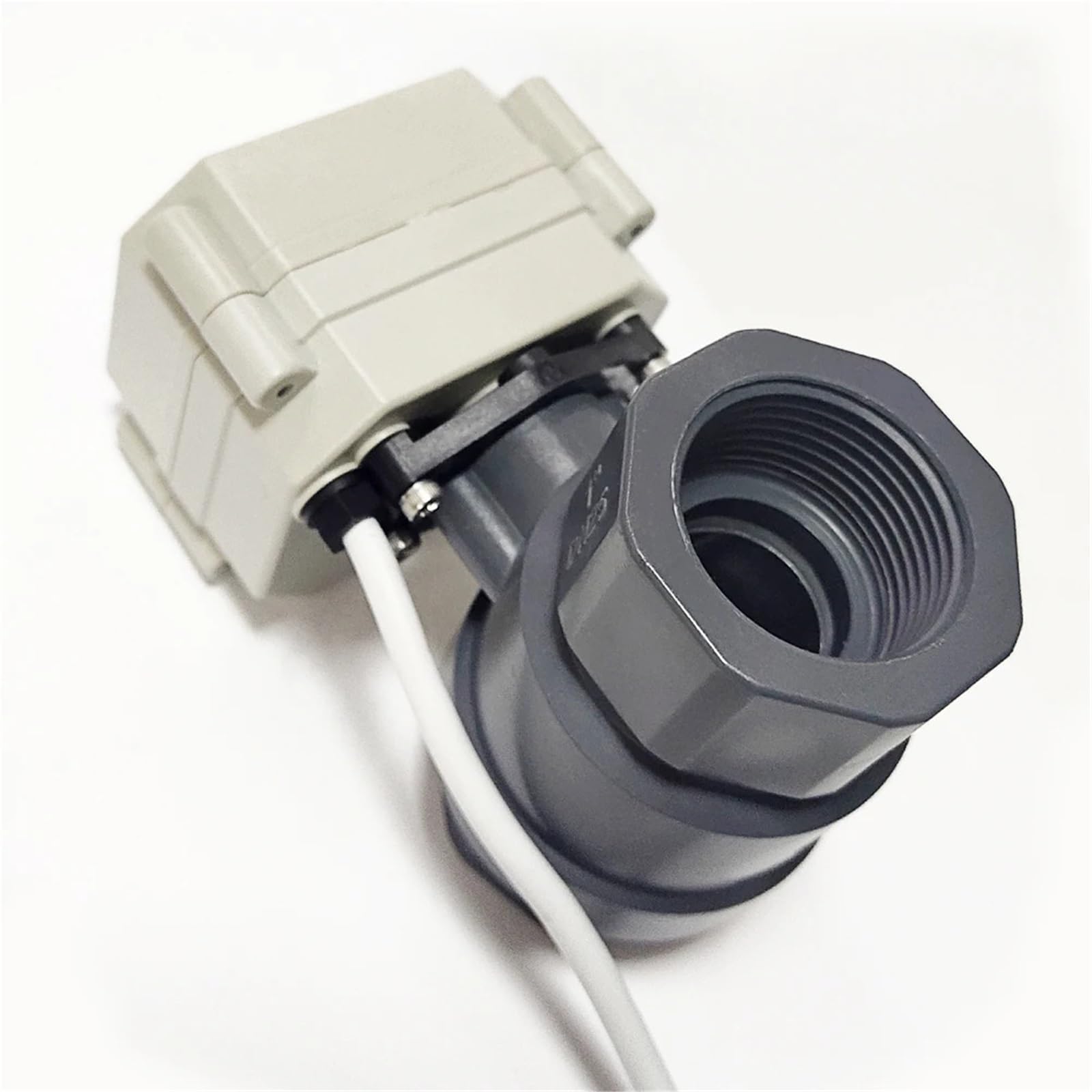 Válvula de Agua eléctrica de Paso Total AC220V PVC, válvula de Agua motorizada de 3/4 ", 110V a 230V con Tiempo de Encendido/Apagado de 5 Segundos, actuador de 2Nm | válvula solenoide(BSP thread,CR704)