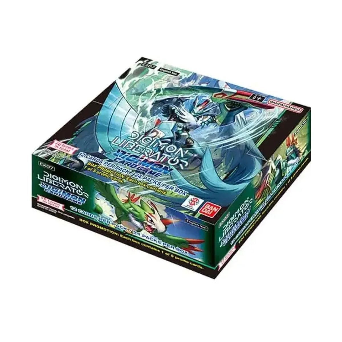 Digimon TCG Liberator Display – Collector's Display Box with Multiple Booster Packs | Rare Cards & Powerful Digimon | Perfect for TCG Enthusiasts and Collectors + Heartforcards® protezione spedizione