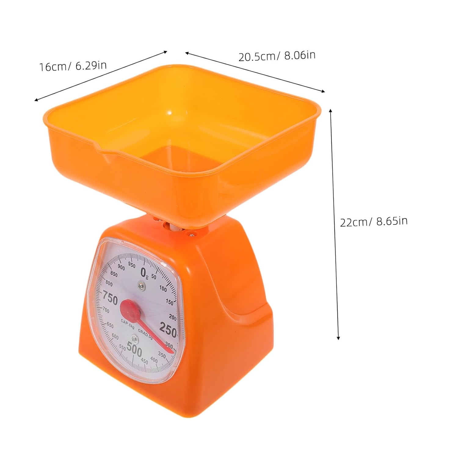 1pc Kitchen Dial Scale Multi-Purpose Weighing Tool for Food and Experiments Accurate Analog Measurement for Cooking and Science Compact and Lightweight Design Random Color