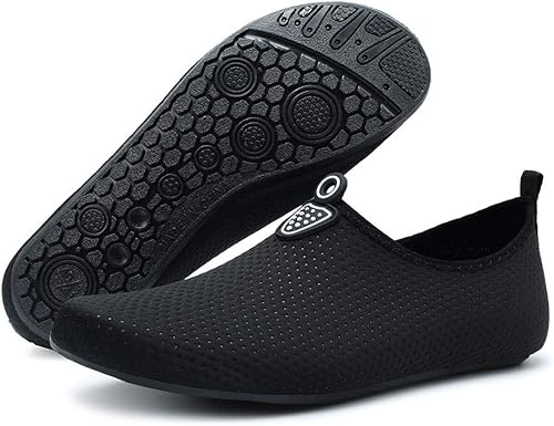 Miniatura 3 de QACOHU Zapatos de agua para hombre y mujer, zapatos de agua de secado rápido para buceo, surf, natación, playa, yoga