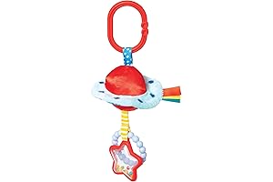Manhattan Toy UFO Baby Alien Clip-On Toy with Rattles & Teethers -...