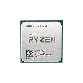 AMD Ryzen 5 5500 R5 5500 3.6GHz Six-Core Twelve-Thread CPU Processor 7NM 65W L3=16M 100-000000457 Socket AM4 NO Fan