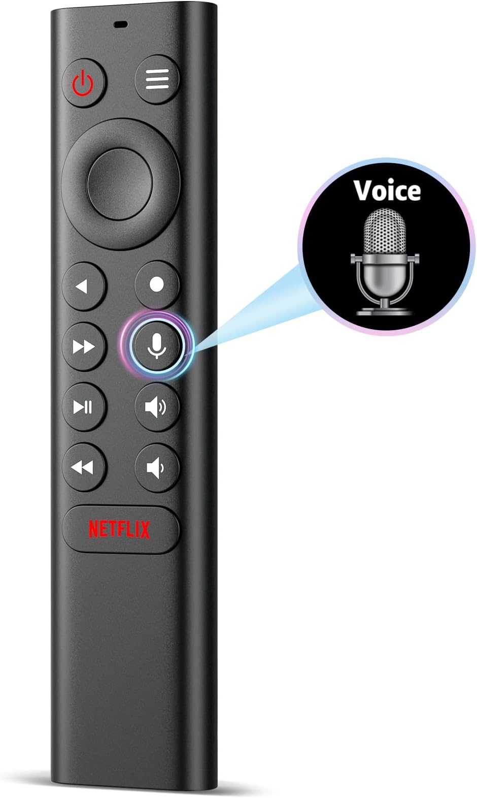 RETROSUN Voice TV Replacement Remote Control for NVIDIA Shield TV and NVIDIA Shield TV Pro 2015 2017 2019 All Models with Backlit Buttons Motion-Activated Customizable Menu Buttons IR Blaster Function