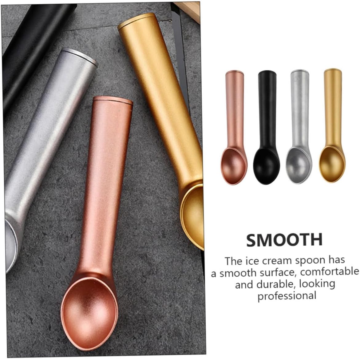 Alipis 12pcs Ice Cream Scoop Ice Scooper Melon Baller Serving Spoon for Home and Commercial Use