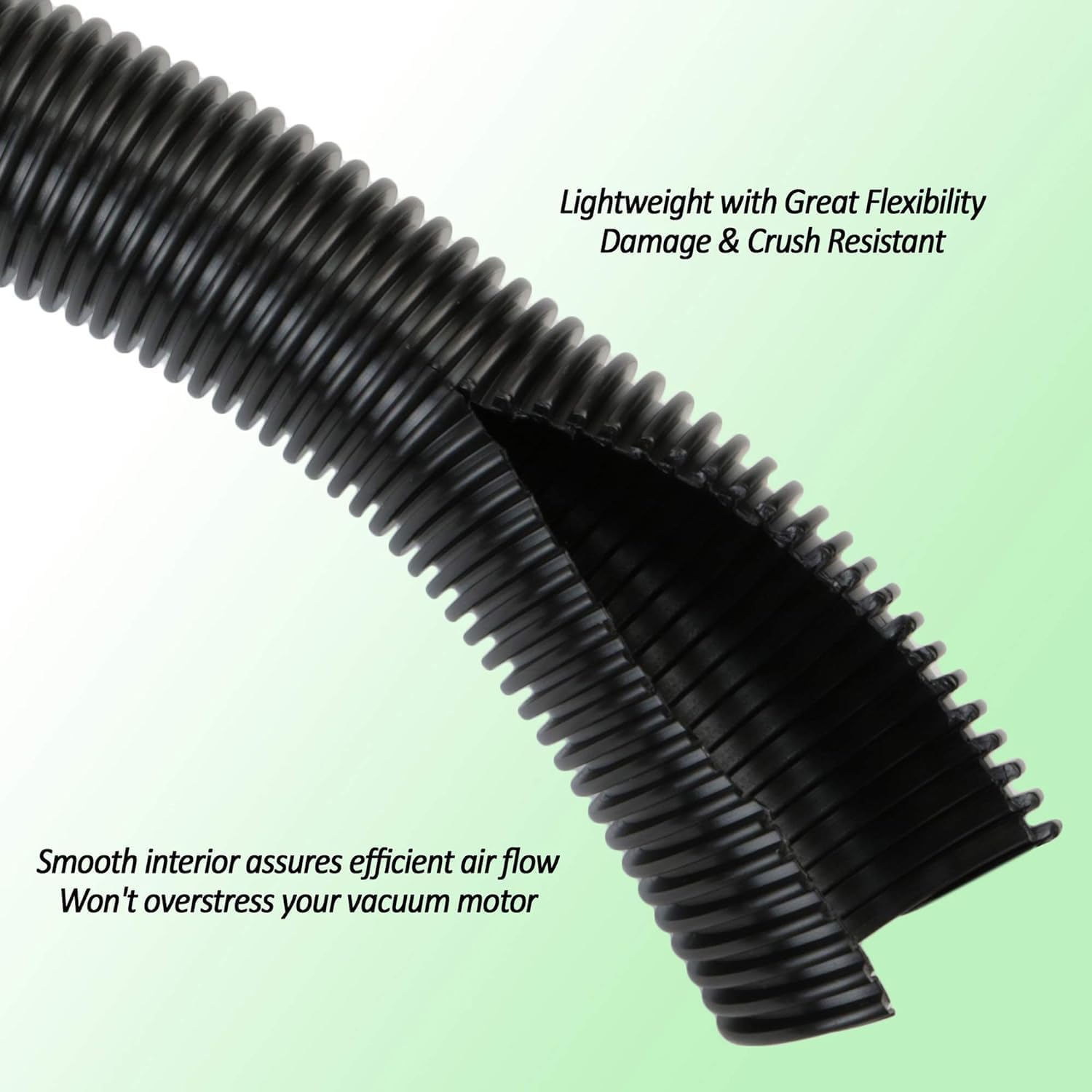 Replacement Hose for Oreck XL Handheld Vacuum Cleaner, Long 10 Foot Crush Proof Vacuum Hose, Hose for Oreck Vacuums Buster B, Replacement Parts and Accessories for Canister Vac (Shurlok Fit)