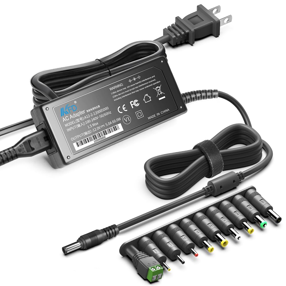 KFD 12V Universal Power Supply for Sony PS4 Playstation 4 PSVR PSVR2,Synology DS218 DS216 DS214 DS213 DS220 DX213 NAS,MSI Optix MAG240CR MAG270VC