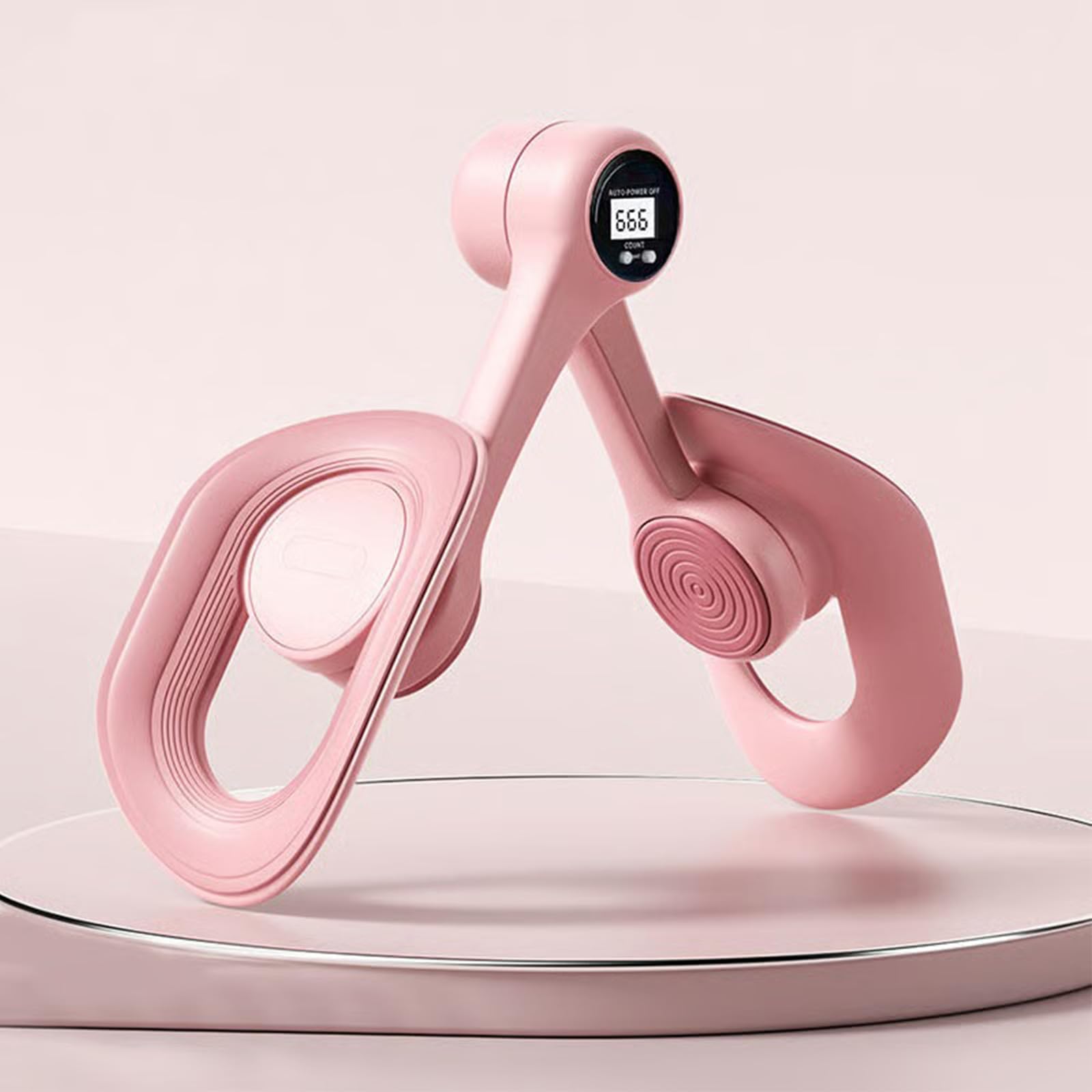 Sakerplus Pelvic Floor Exerciser for Women, Leg Trainer for Inner Thigh Workout Equipment for Home Gym, Fitness Equipment with Resistance Spring &